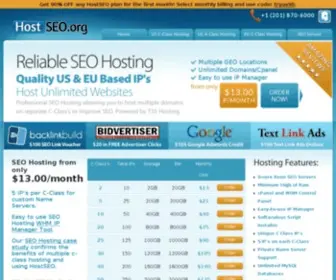 Hostseo.org(SEO Hosting with Multiple Class C IP's) Screenshot