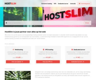 Hostslim.nl(HostSlim is opgericht in 2008 en) Screenshot