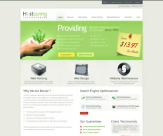 Hostspring.com(Web Hosting) Screenshot