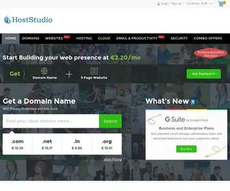 Hoststudio.in(Domain Registration) Screenshot