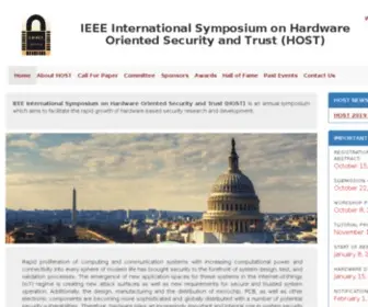 Hostsymposium.org(IEEE International Symposium on Hardware Oriented Security and Trust) Screenshot