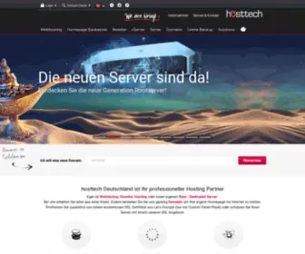 Hosttech.de(Webhosting, Domains und Server aus Deutschland) Screenshot