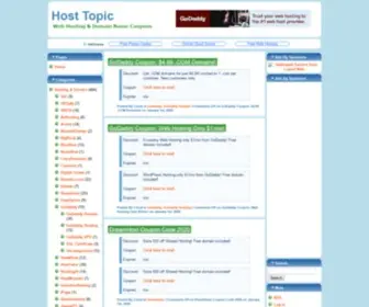 Hosttopic.com(GoDaddy Coupon Codes) Screenshot