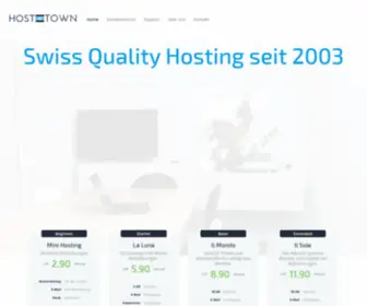 Hosttown.ch(Ihr Schweizer Hostingpartner) Screenshot
