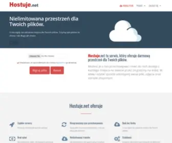 Hostuje.info(Darmowy hosting plikĂłw) Screenshot