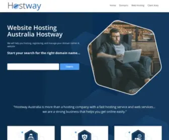Hostway.com.au(Hosting Your Way) Screenshot