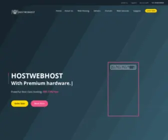 Hostwebhost.com(Powerful Hosting Provider in India) Screenshot