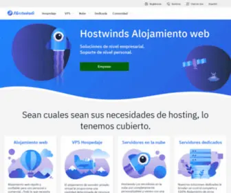 Hostwinds.es(Soluciones de alojamiento web centradas en el cliente) Screenshot