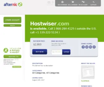 Hostwiser.com(Hostwiser) Screenshot