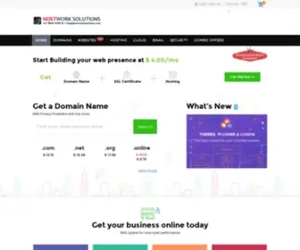 Hostworksolutions.com(Domain names & web hosting company) Screenshot