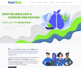 Hostyost.com(Web Hosting In Pakistan) Screenshot