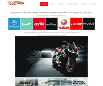 Hot-Bikes.fr(HOT BIKES CONCESSIONNAIRE MOTO SCOOTER A TOULOUSE PIAGGIO VESPA APRILIA MOTO) Screenshot