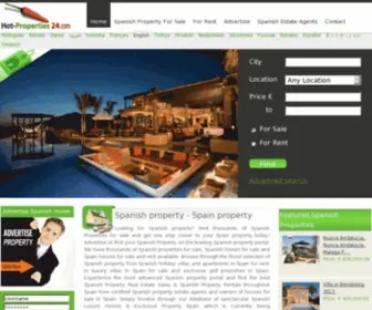 Hot-Properties24.com(Spanish property) Screenshot