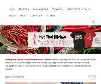 Hot-Thai-Kitchen.com(Thai Recipes and Video Tutorials by Hot Thai Kitchen) Screenshot