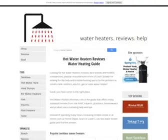 Hot-Water-Heaters-Reviews.com(Water Heater Buyer's Guide) Screenshot