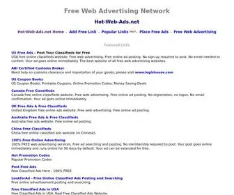 Hot-Web-ADS.net(Free Web Advertising Network) Screenshot