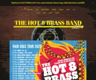 Hot8Brassband.com(Hot 8 Brass Band) Screenshot