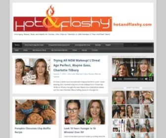 Hotandflashy50.com(Style, Beauty, and Health for Women in their Hot-Flash Years) Screenshot