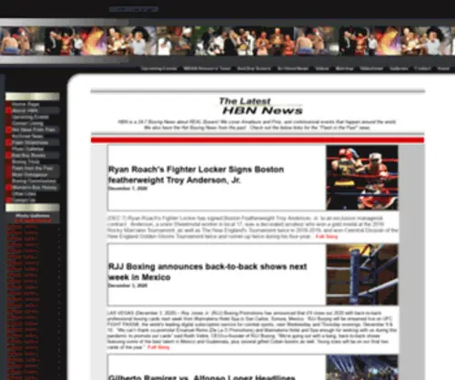 Hotboxingnews.com(Hot Boxing News) Screenshot