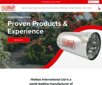 HotboxWorld.com(A world leading manufacturer of horticultural equipment since 1976) Screenshot