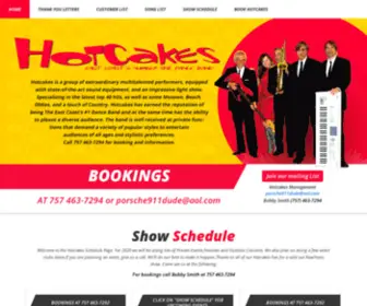 Hotcakesband.com(The East Coast's No.1 Dance Band) Screenshot