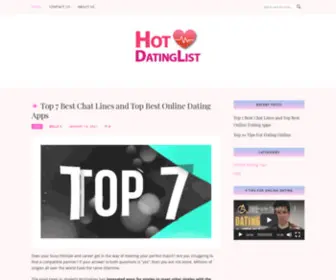 Hotdatinglist.com(Hot Dating List) Screenshot