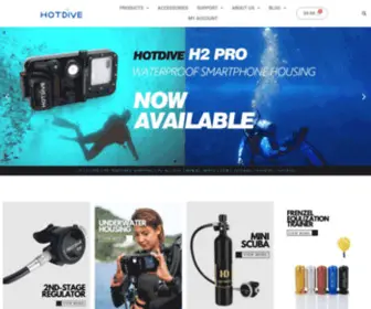 Hotdivescuba.com(Turn your phone into a smart diving gear) Screenshot