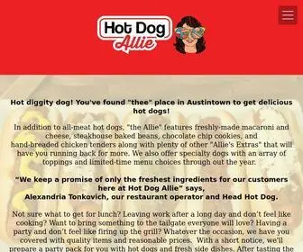 Hotdogallie.com(Hot Dog Allie) Screenshot