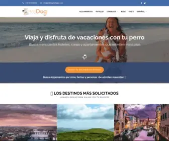 Hotdogholidays.com(Viaja y disfruta de vacaciones con tu perro) Screenshot