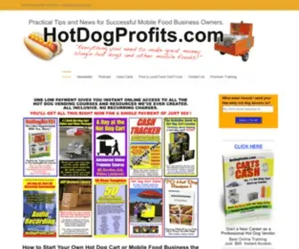 Hotdogprofits.com(Hot Dog Cart) Screenshot