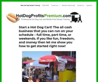 Hotdogprofitspremium.com(How to Start a Hot Dog Cart) Screenshot