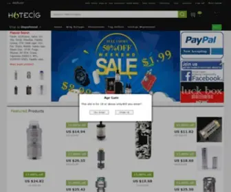 Hotecig.com(Hotecig-Premium Vape Store with Best Ecig Deals) Screenshot