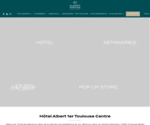 Hotel-Albert1.com(Hôtel 3 étoiles centre Toulouse) Screenshot