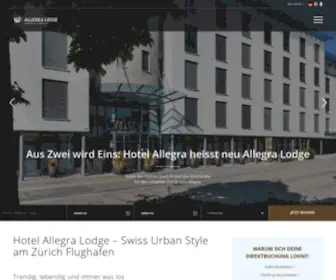 Hotel-Allegra.ch(4-Sterne Hotel Allegra in Zürich) Screenshot