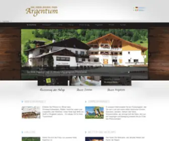 Hotel-Argentum.it(Ihr Hotel in Pflersch) Screenshot