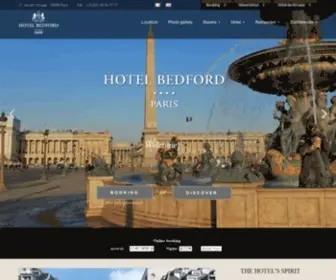 Hotel-Bedford.com(HOTEL BEDFORD PARIS) Screenshot