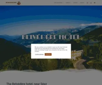 Hotel-Belvedere.net(Hôtel Belvédère) Screenshot