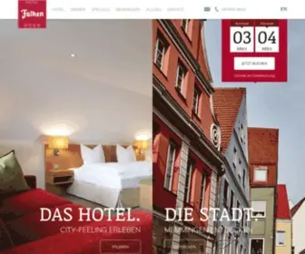 Hotel-Falken-Memmingen.de(Vier-Sterne-Hotel in Memmingen, Bayern) Screenshot