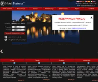 Hotel-Fortuna.com.pl(Hotel Fortuna Kraków) Screenshot