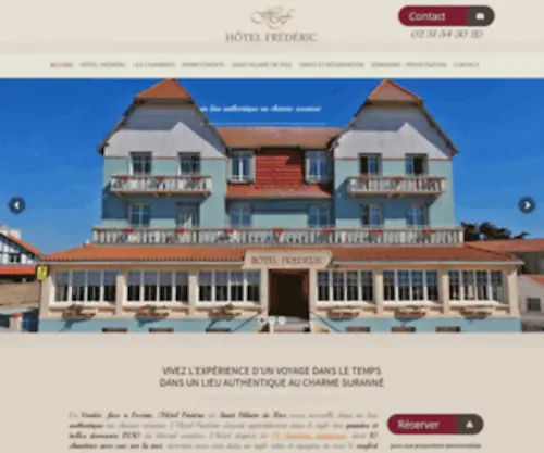 Hotel-Frederic.com(Hôtel Frédéric) Screenshot