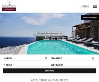 Hotel-Keys.com(Hotel Offers All Over Greece) Screenshot