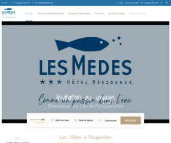 Hotel-Les-Medes.fr(SITE OFFICIEL) Screenshot