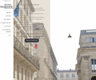 Hotel-Majestic.com(Hôtel Majestic 4 étoiles) Screenshot