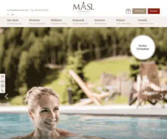 Hotel-Masl.com(Wellness & Family Hotel MASL) Screenshot