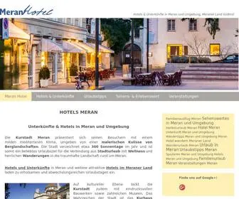 Hotel-Meran.org(Hotels und Unterkünfte in Meran) Screenshot