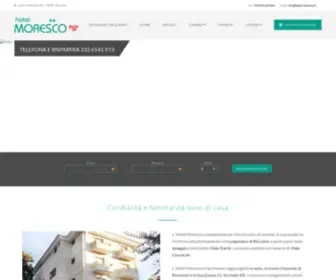 Hotel-Moresco.it(Hotel Moresco Riccione) Screenshot