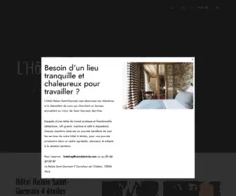 Hotel-Paris-Relais-Saint-Germain.com(Relais Saint Germain) Screenshot