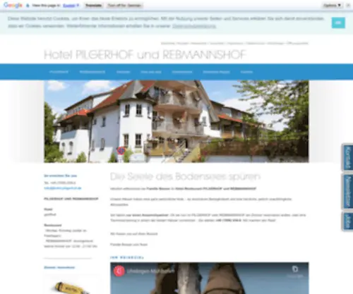 Hotel-Pilgerhof.de(Hotel PILGERHOF und REBMANNSHOF) Screenshot