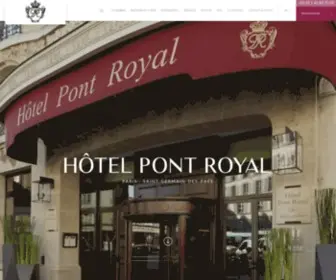 Hotel-Pont-Royal.com(Hôtel Pont Royal) Screenshot