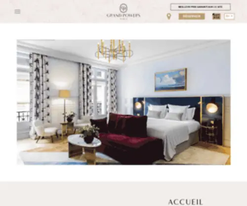 Hotel-Powers.com(Hôtel 5 étoiles Paris) Screenshot